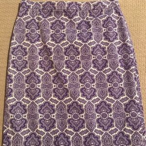 J Crew Purple No. 2 Pencil Skirt